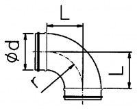 Bend 90° Reinforced Spiro
