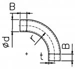 Abrasion Resistant  Bend 90°