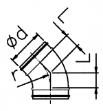 Bend 45° Spiro Reinforced Spiro