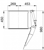 Auto Foot Valve 470 mm