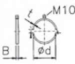 Tube Hanger EPDM Rubber Lined