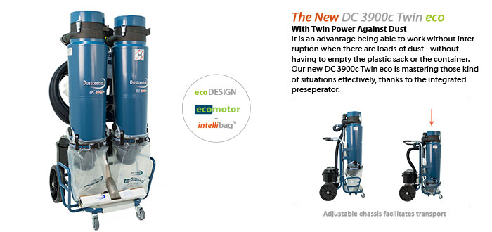 Dustcontrol New Dust Extractor DC 3900c Twin eco