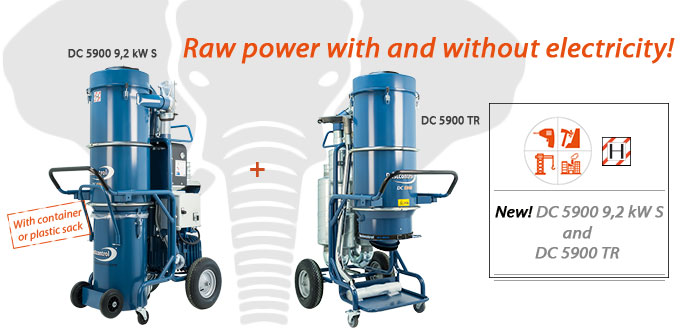 Dustcontrol dust extractors DC 5900 9,2 kW s and DC 5900 TR