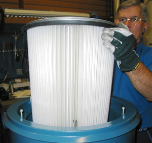 Filter to central vacuum systems from Dustcontrol