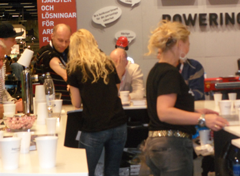 Stina Pettersson & Karin Ekh from Dustcontrol at Nordbygg 2012